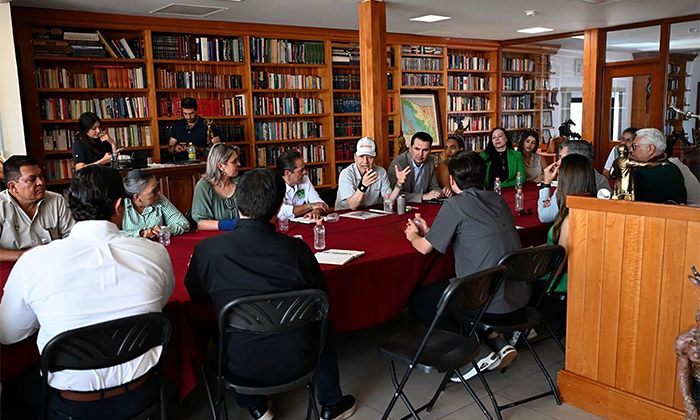Participa Omar del Valle en reunión de PVEM con gobernador para sumar acuerdos y esfuerzos