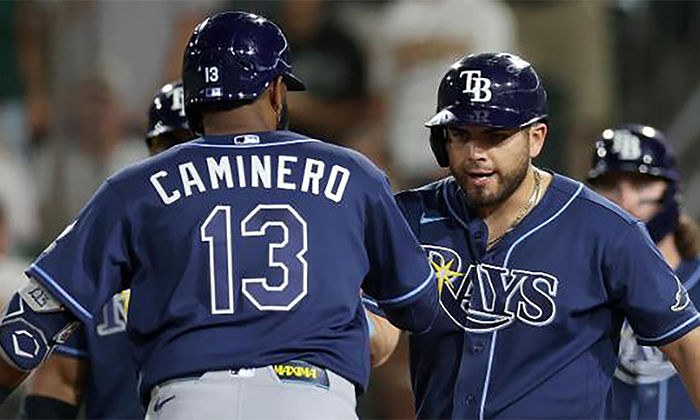 Rays remonta y se impone a Atléticos con jonrón de Junior Caminero