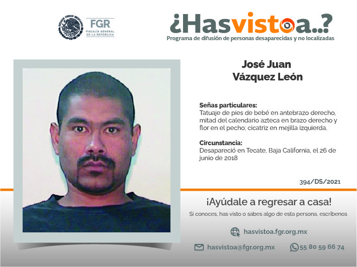 ¿Has visto a: José Juan Vázquez León?