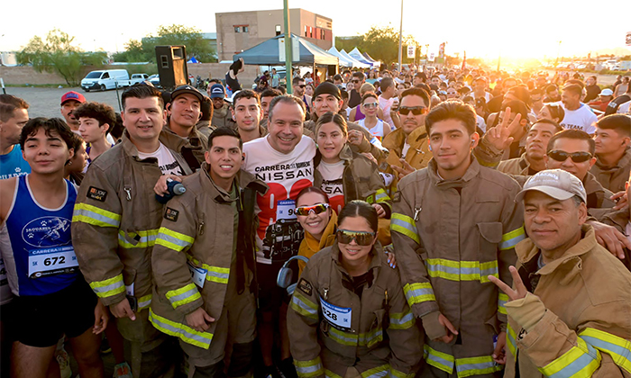 Celebran carrera por 80 aniversario de Bomberos