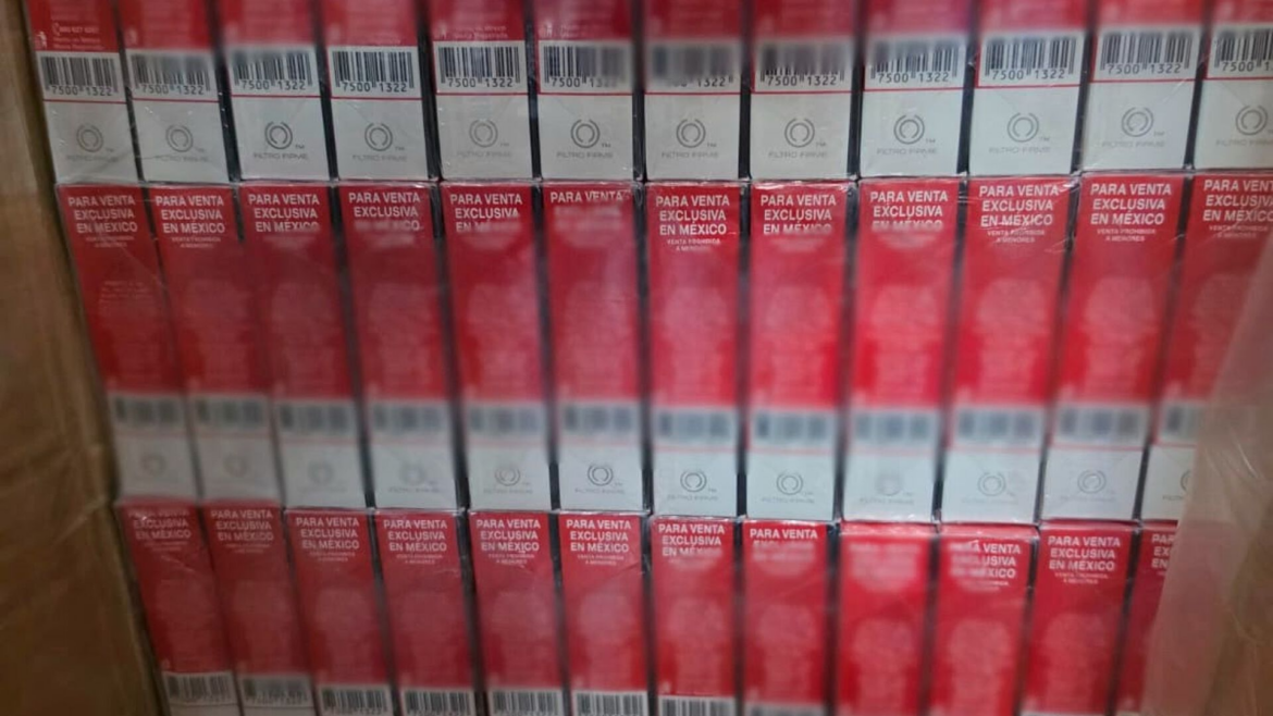 Aseguran más de 5.8 millones de cigarros en el AICM