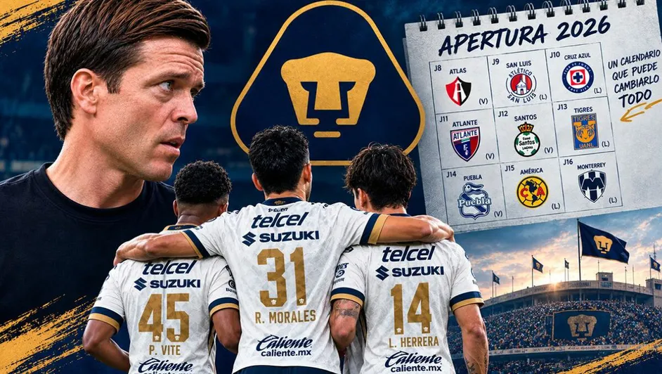 Pumas enfrenta un calendario decisivo para sus aspiraciones en el Apertura 2026