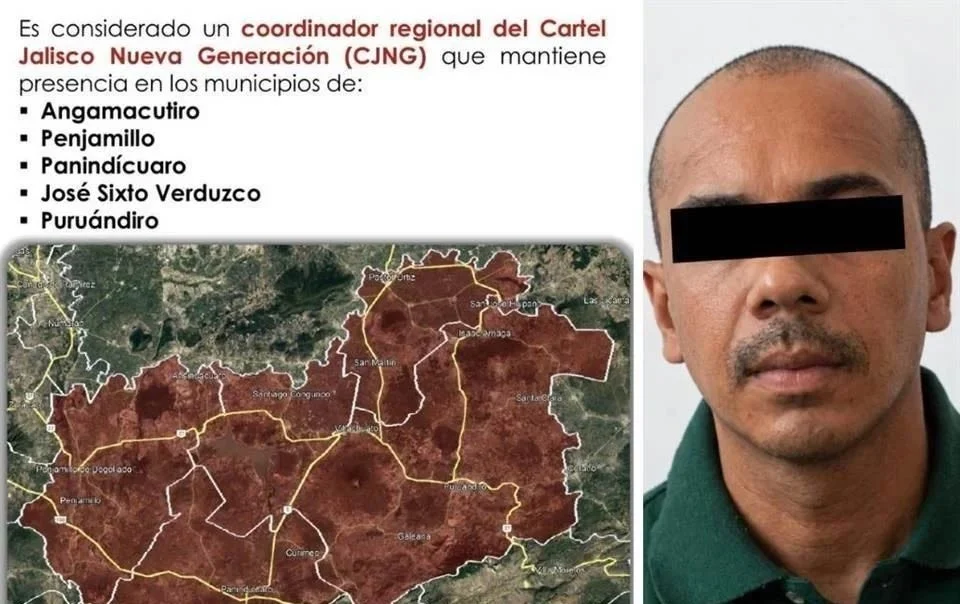 Cae el “Señor de la T”, coordinador del CJNG en Michoacán