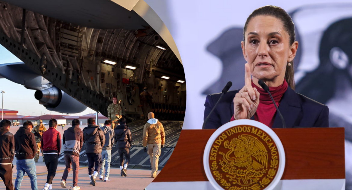 Sheinbaum protesta por deportación de mexicanos a Centroamérica