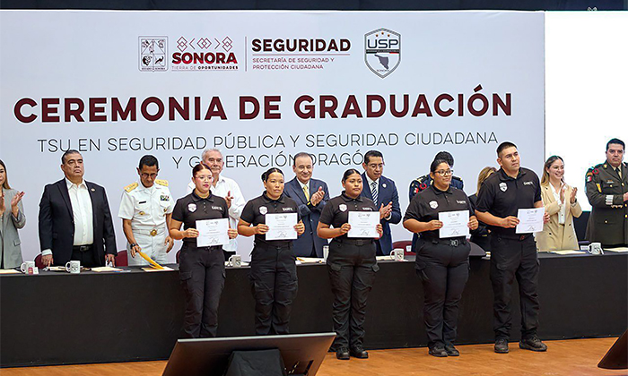 Egresan cadetes de Universidad de Seguridad