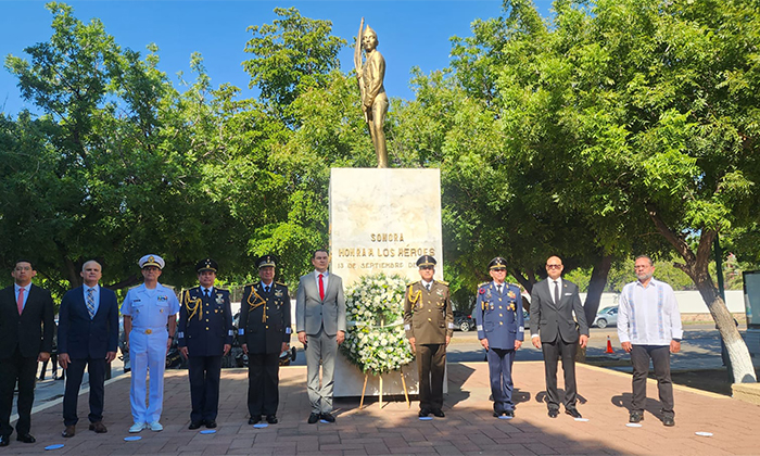 Conmemoran Gesta Heroica de Chapultepec en su 179 Aniversario