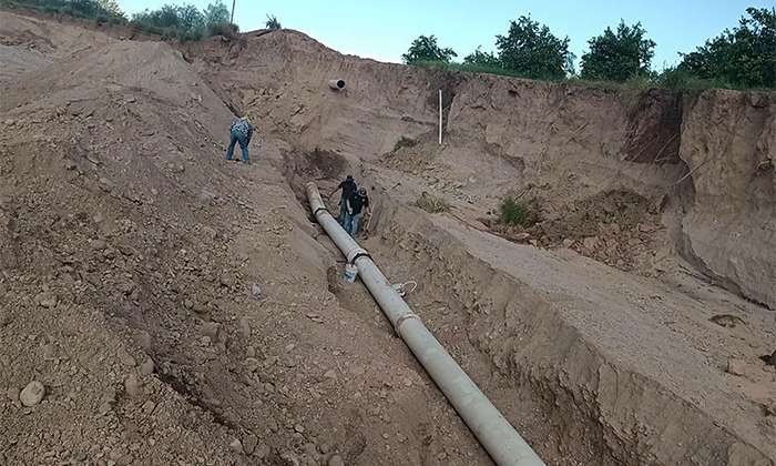 Agua de Hermosillo Intensifica reparación de tubería de Las Malvinas