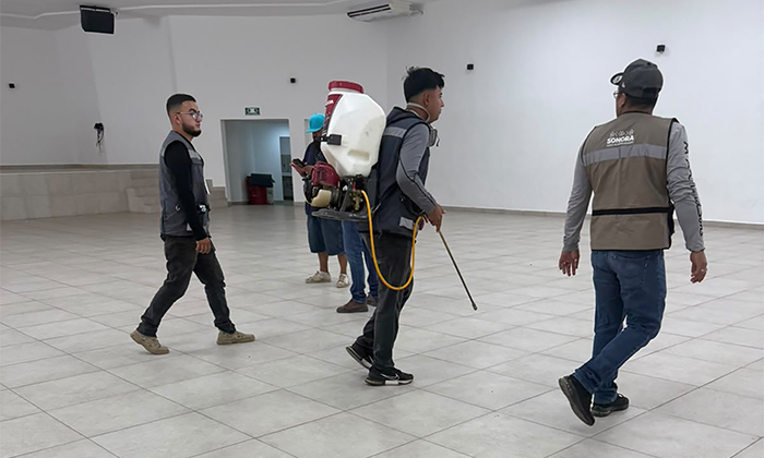 Refuerzan prevención del dengue ante lluvias en Empalme
