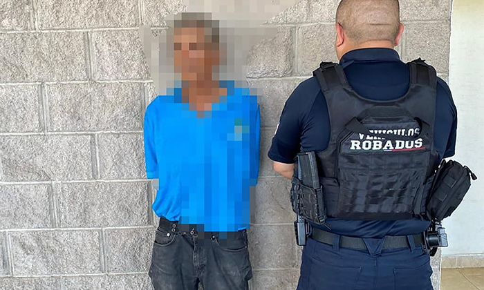 Aprehenden “in fraganti” a ladrón en la colonia Sonacer