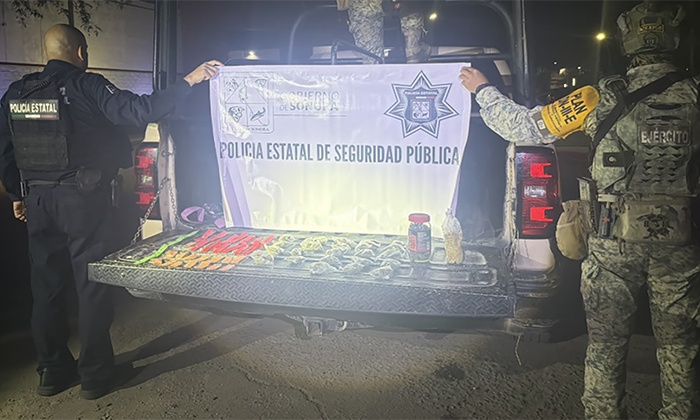 Asegura PESP narcóticos en operativos en la colonia Laura Alicia Frías