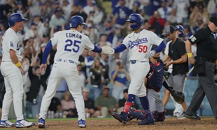Dodgers se imponen 7-5 a Nacionales