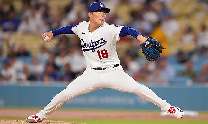 Propina Dodgers paliza a Cincinnati por 14-1 con gran labor de Yoshinobu Yamamoto