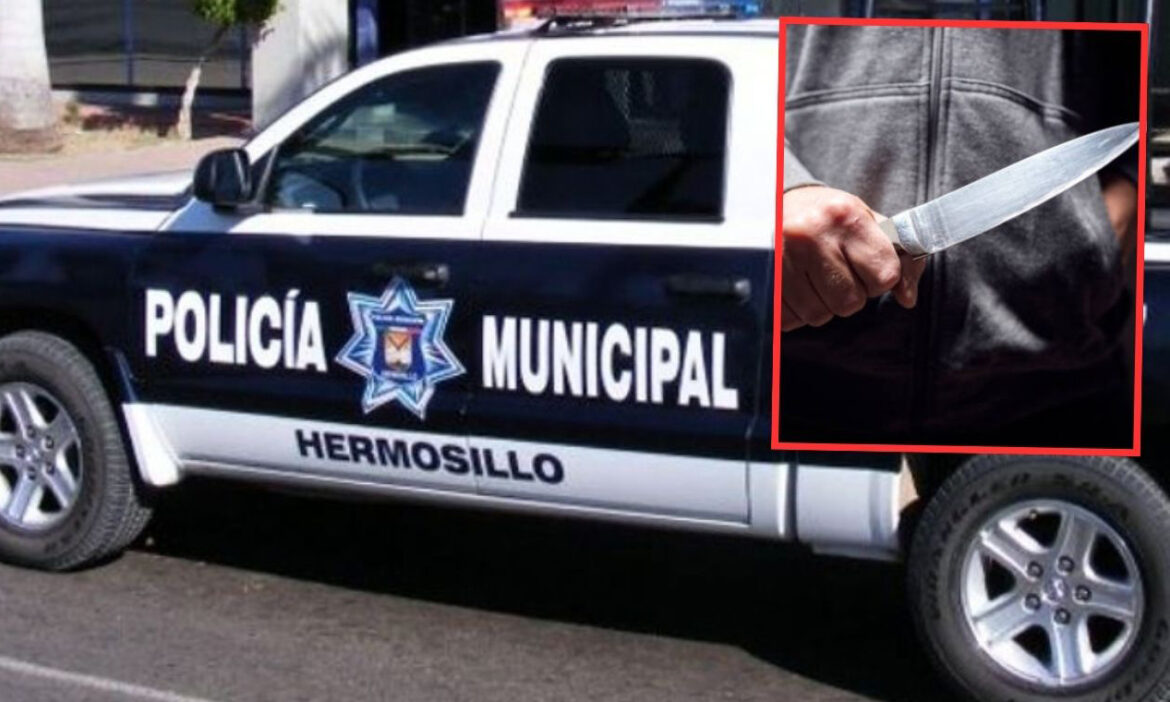 Aseguran a joven armado con cuchillo en Puerta del Rey