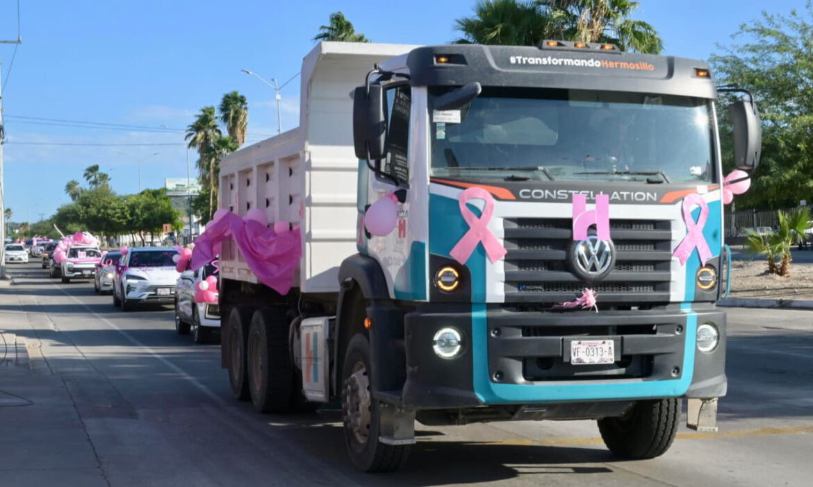 Se suma Ayuntamiento de Hermosillo a Caravana por la Vida para concientizar sobre la detección del cáncer de mama