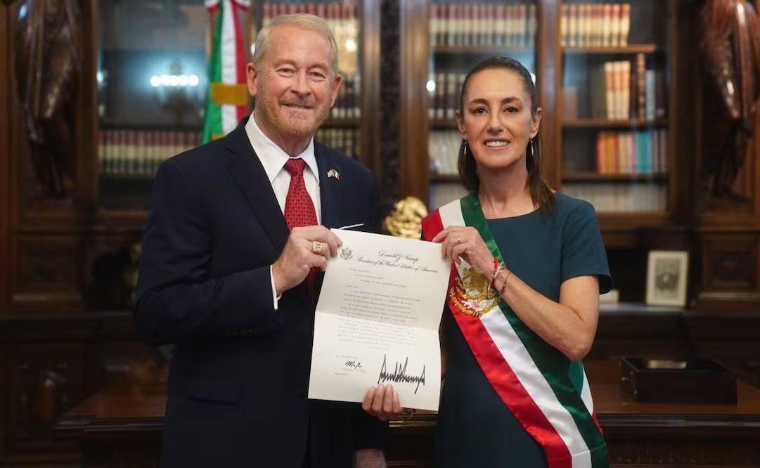 Sheinbaum confirma visita del embajador Ronald Johnson a Palacio Nacional