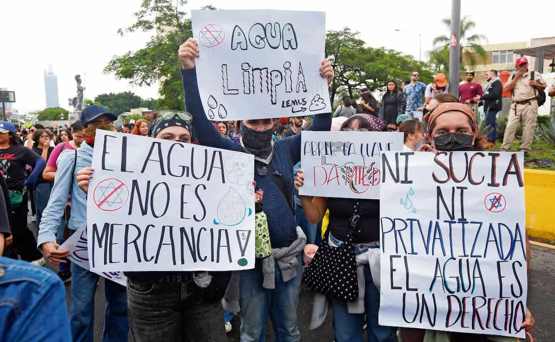 Vinculan a proceso a cuatro detenidos tras protesta por agua contaminada en Guadalajara