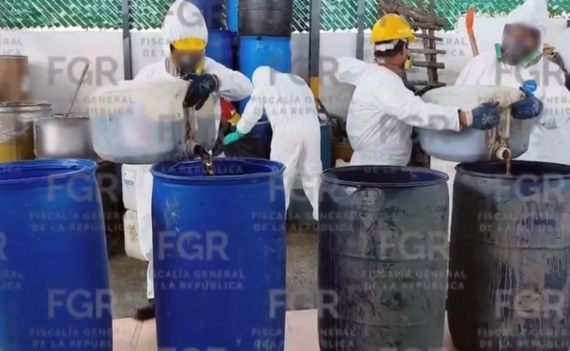 FGR destruye más de ocho toneladas de precursores químicos asegurados en Zacatecas