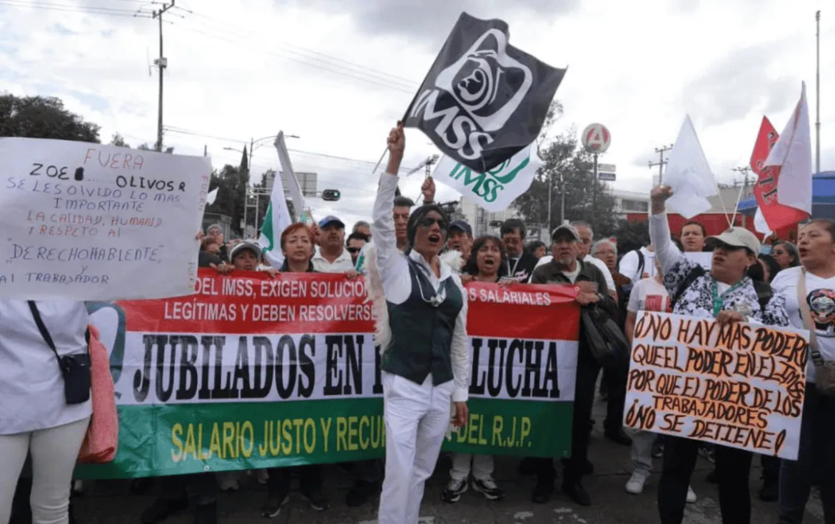Megamarcha del IMSS moviliza a trabajadores en más de 20 estados del país