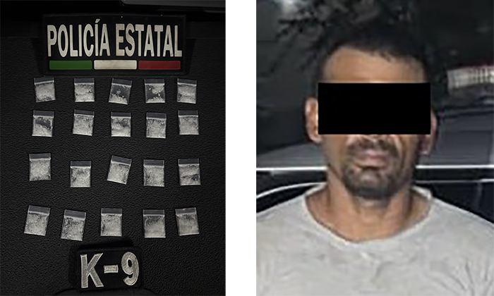 Aseguran a narcomenudista con crystal en la colonia Fuente de Piedra