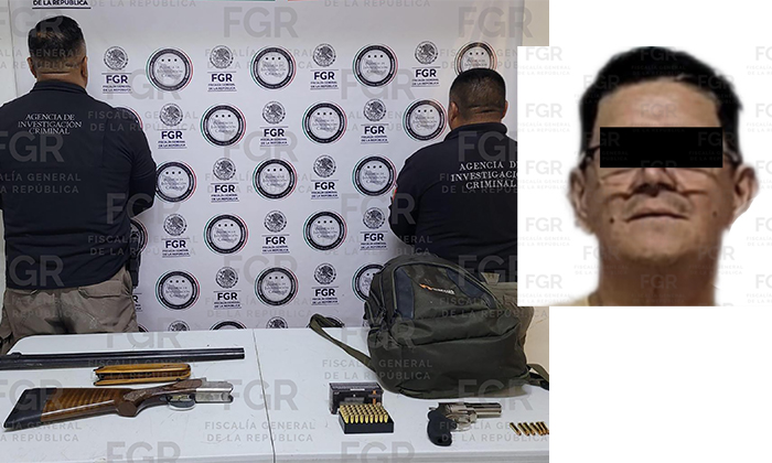 Condenan a cinco años de cárcel a pistolero tras ser detenido en Huatabampo