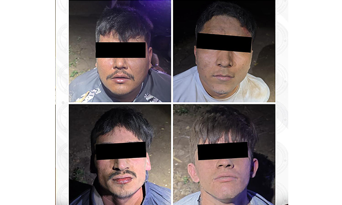 Detienen a cuatro sujetos tras agresión contra policías en Cajeme