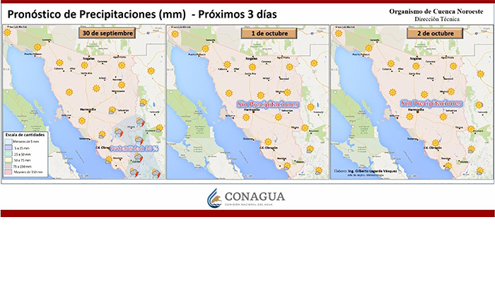 Se alejan lluvias de Sonora tras paso de huracán