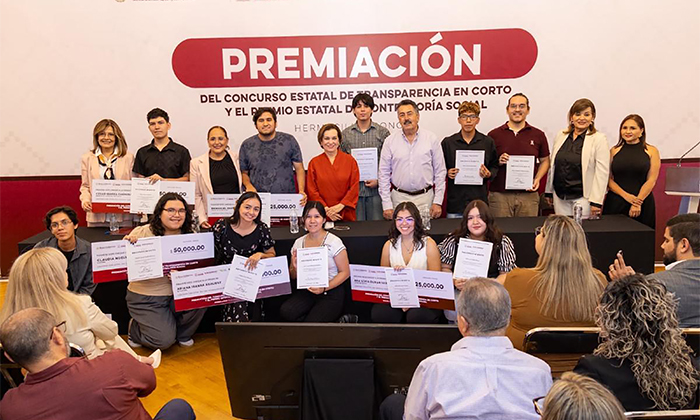 Premian a ganadores de concurso Transparencia en Corto