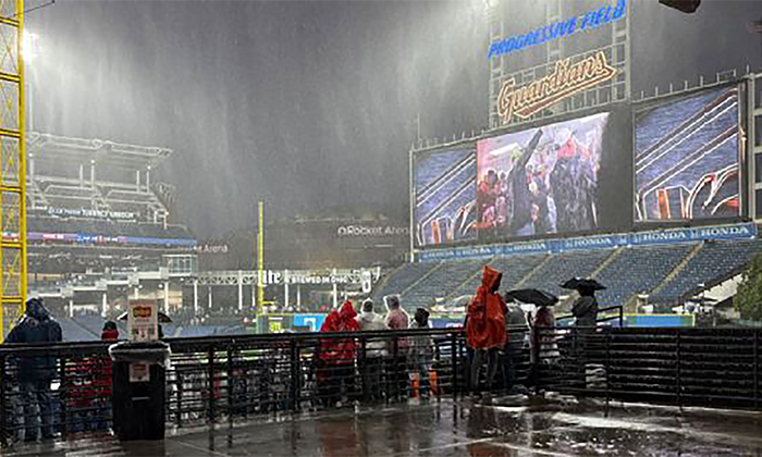 Posponen juego cuatro entre Rays y Guardianes debido a intensa lluvia en Cleveland