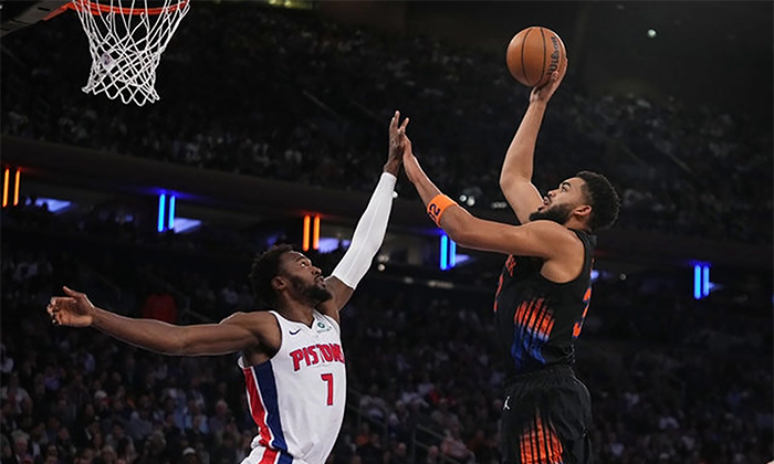 Logran Knicks primer triunfo y superan a Detroit; Se impone por 111 a 97